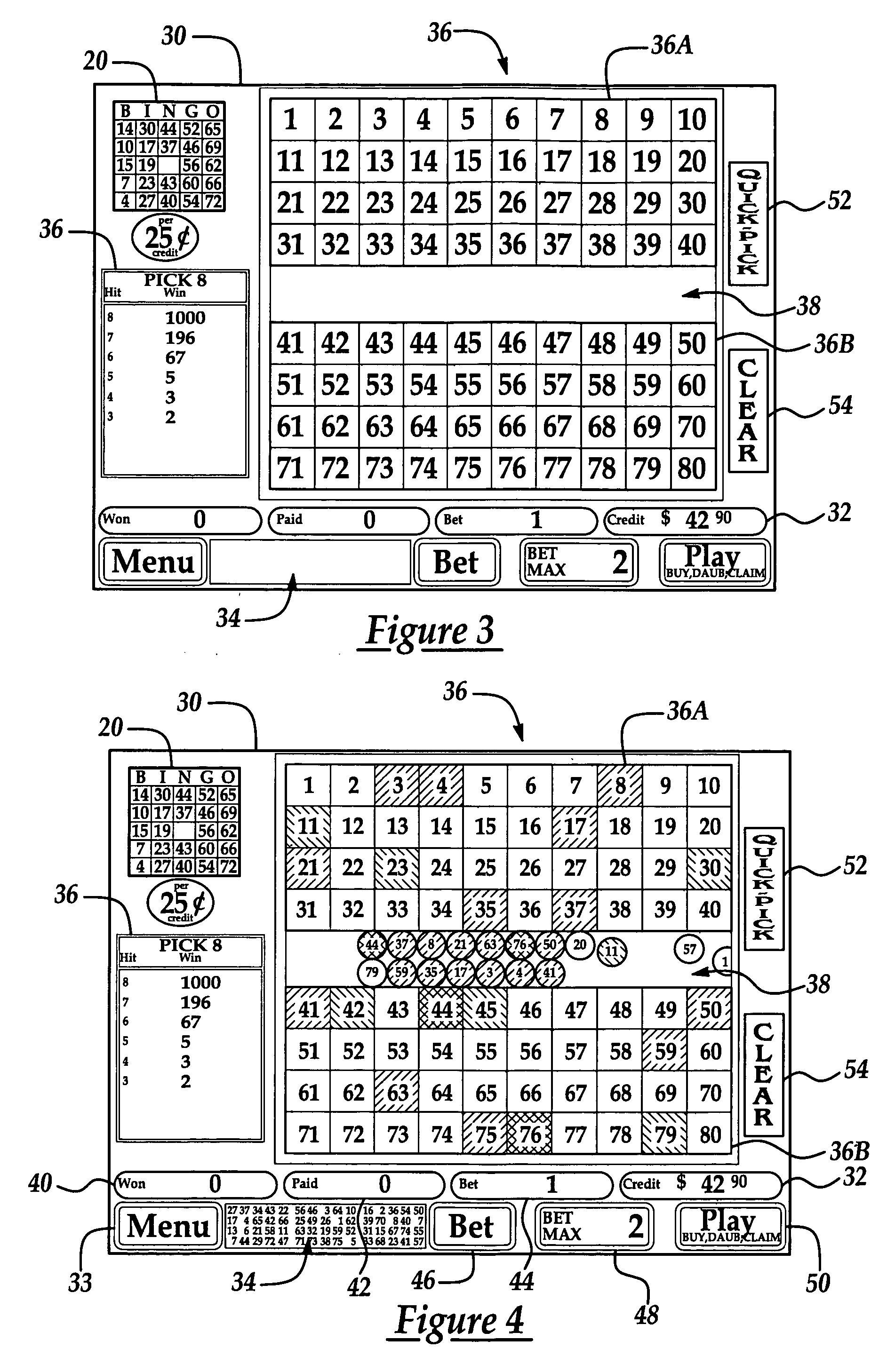 System and method for simulating the outcome of an electronic game as a keno game