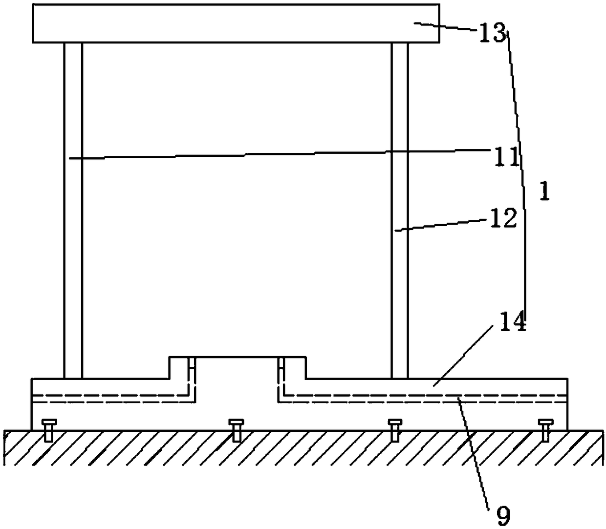 Vertical shearing surface annular shearing testing instrument capable of exerting confining pressure