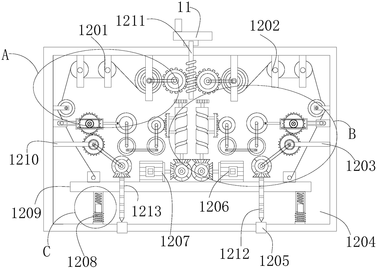 Petroleum pipeline installing device used under different geological conditions