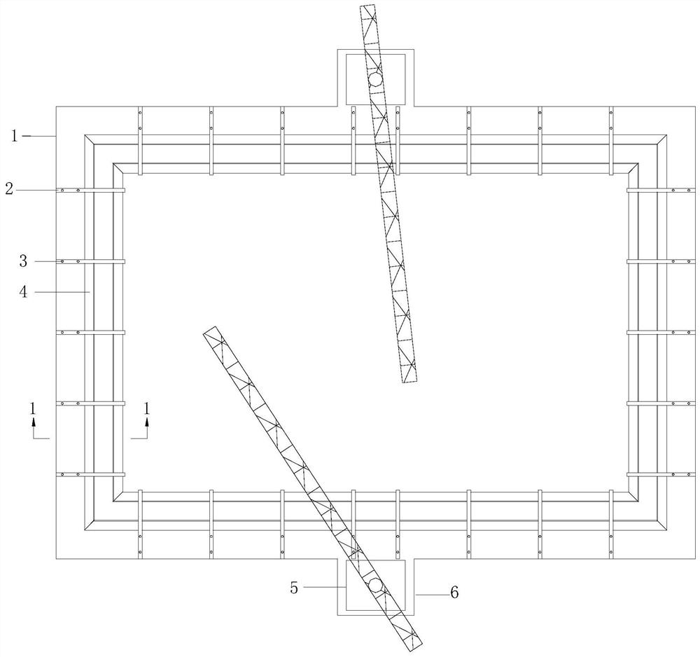 Cast-in-place reinforced concrete pool bottom formwork system and construction method