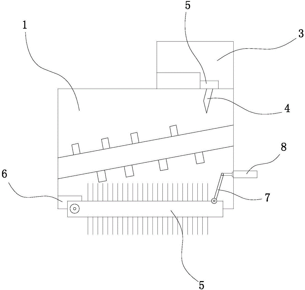 Rolling brush hidden type cleaning device