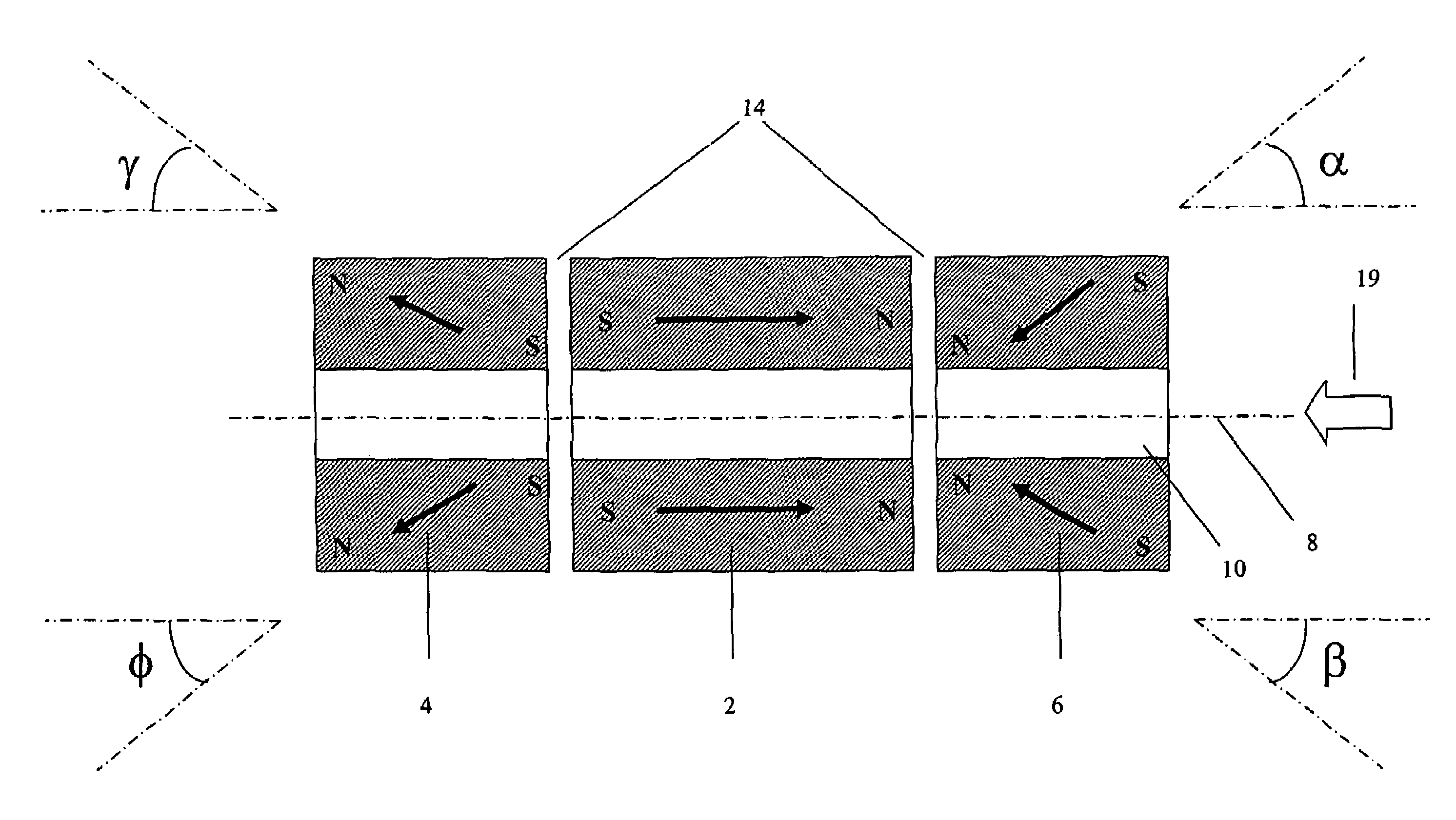 Permanent magnet structure with axial access for spectroscopy applications