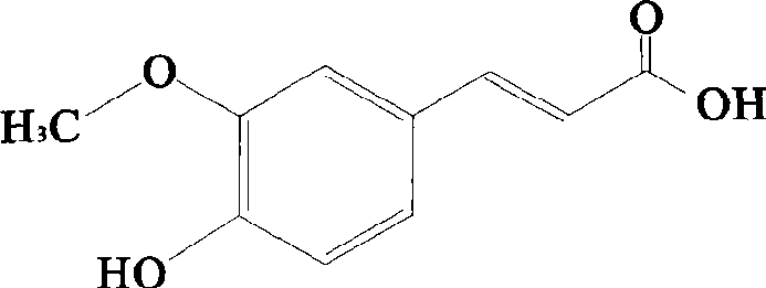 Preparation of natural ferulaic acid