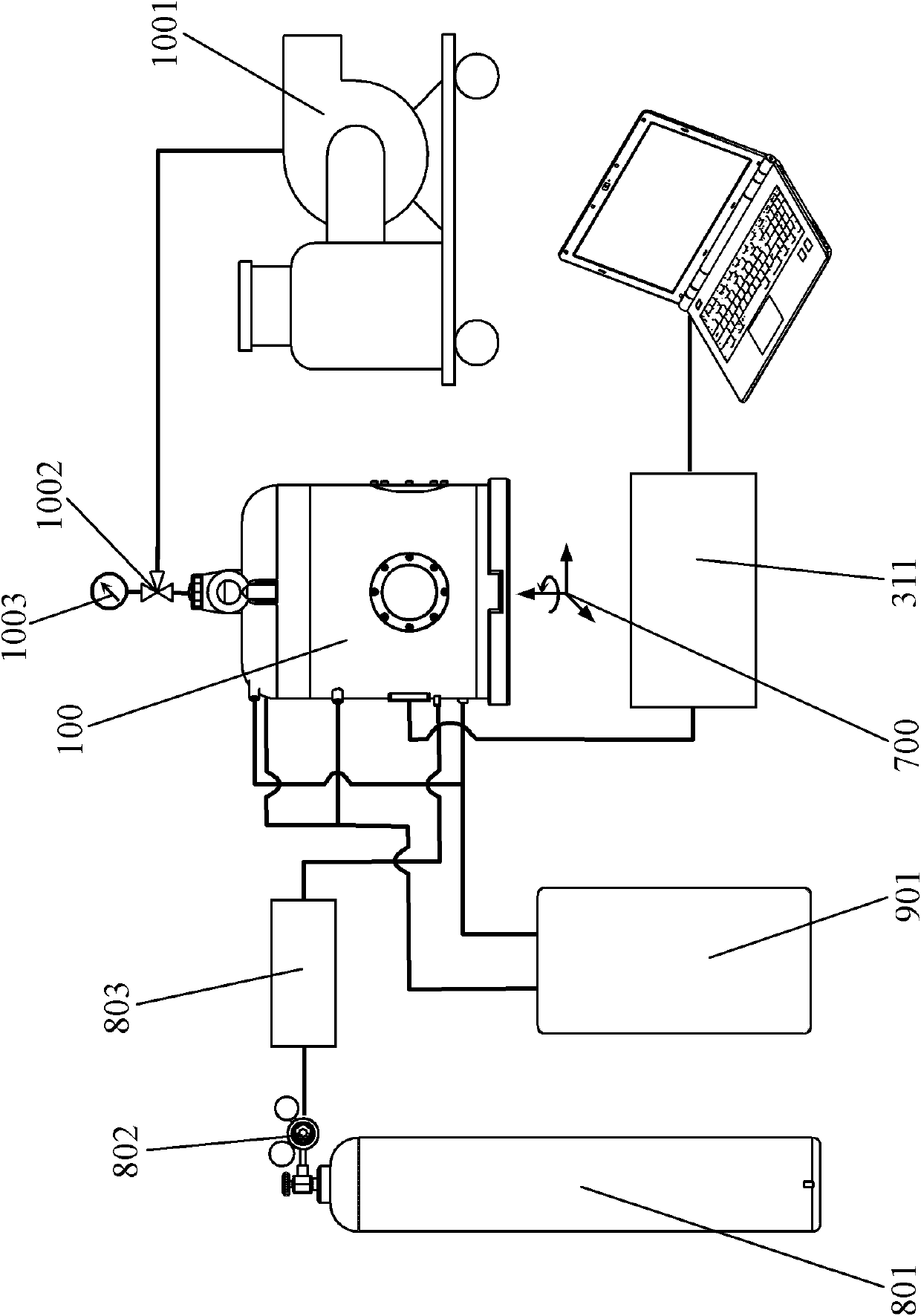 High-temperature fused salt synchrotron radiation in-situ research device