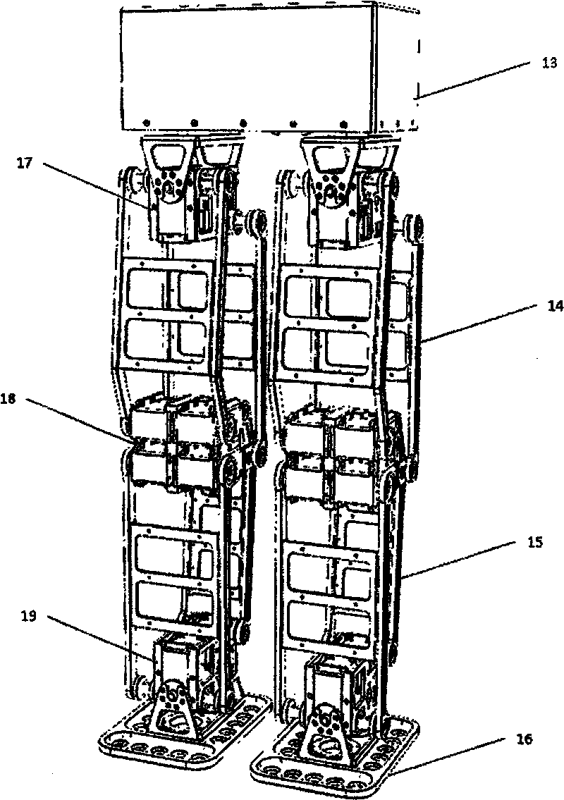 Lower limb mechanism of biped robot