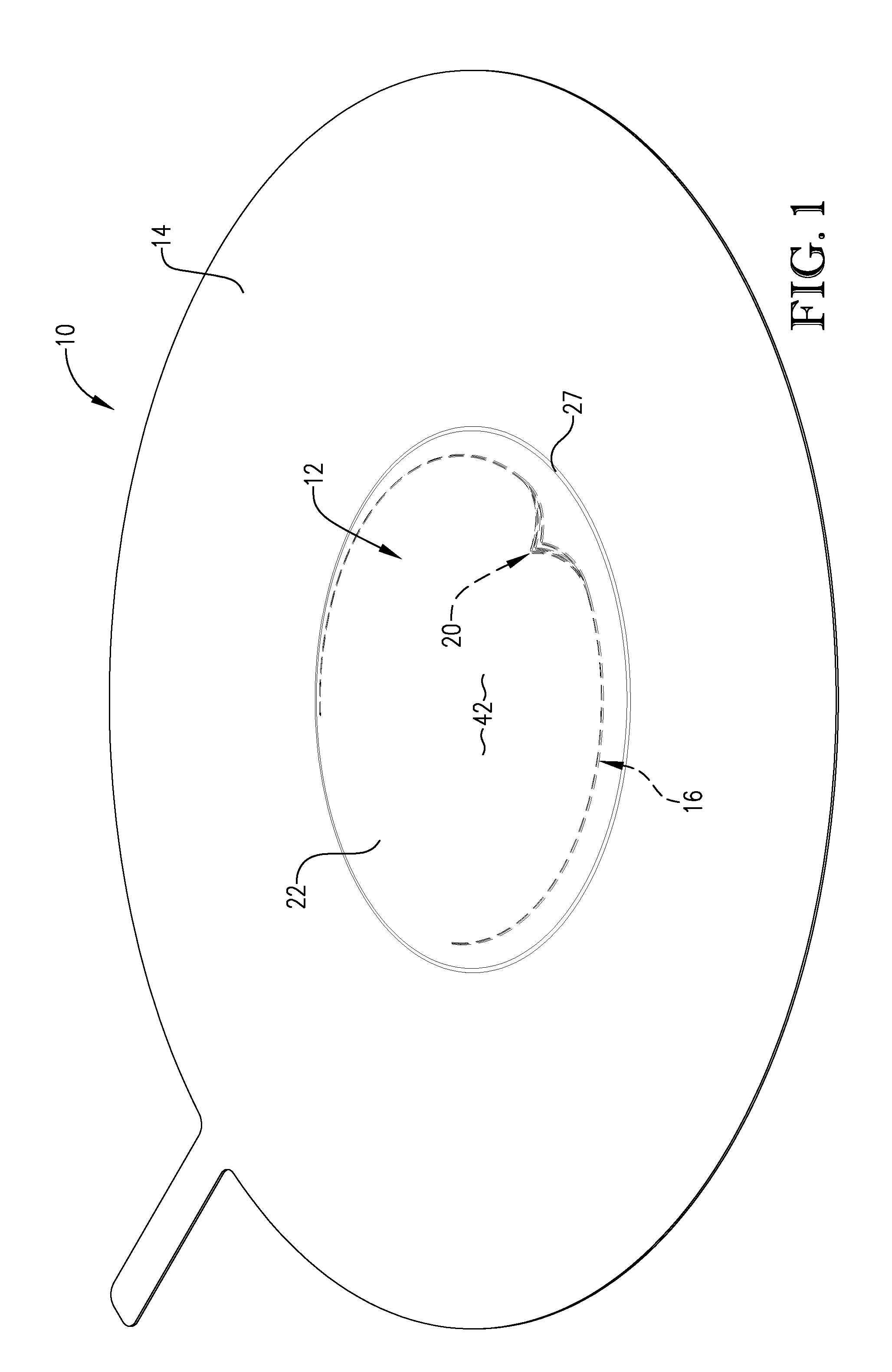 Rupture disc having laser-defined line of weakness with disc opening and Anti-fragmentation control structures