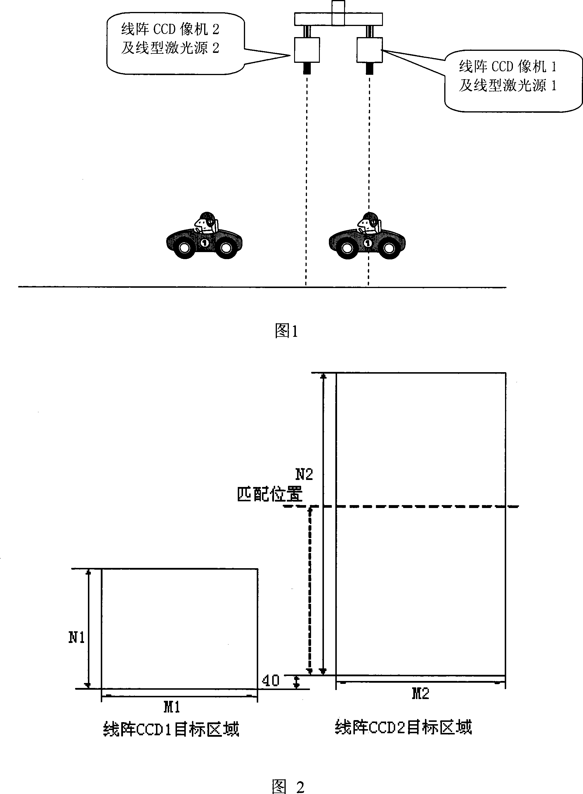 Method for matching vehicle speed based on linear array CCD image