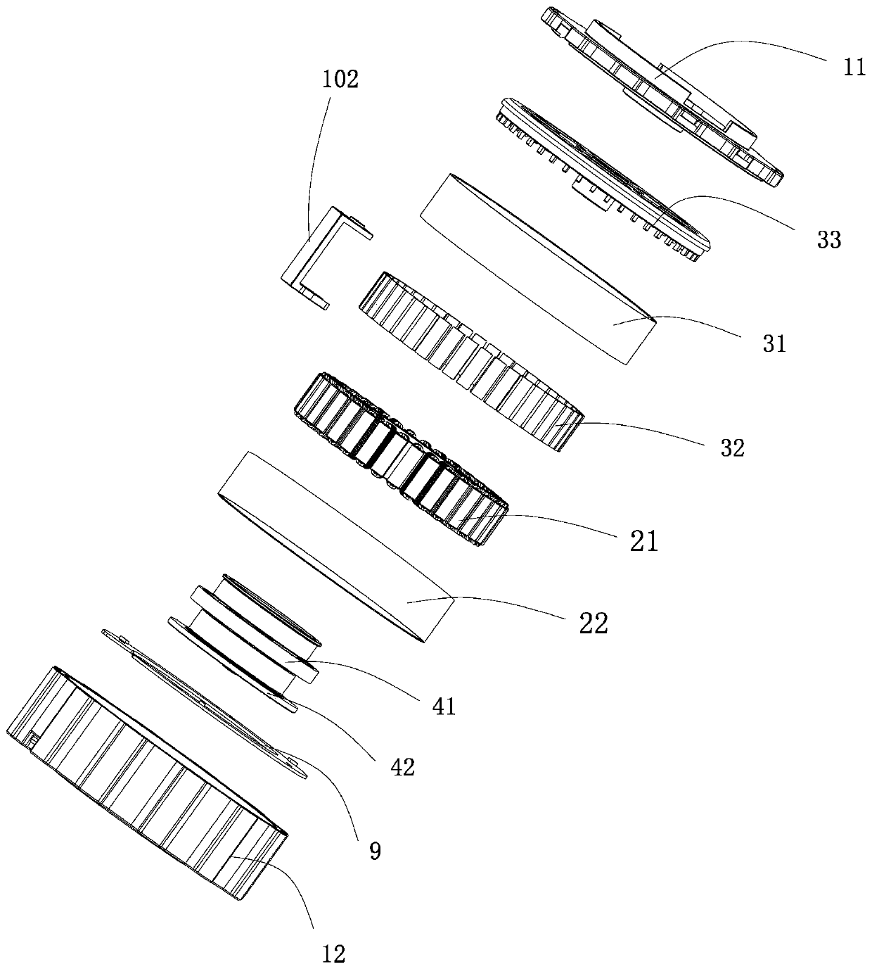 Outer rotor motor applied to robot arm and robot arm