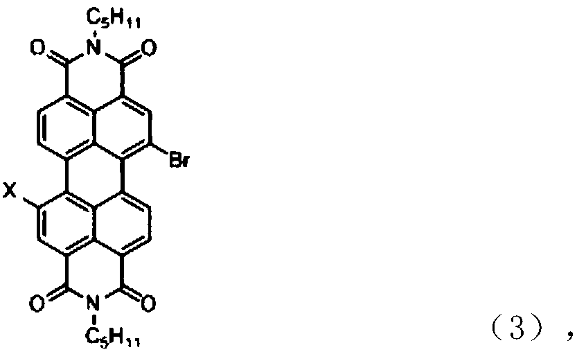 A kind of perylene imide compound and its preparation method and application