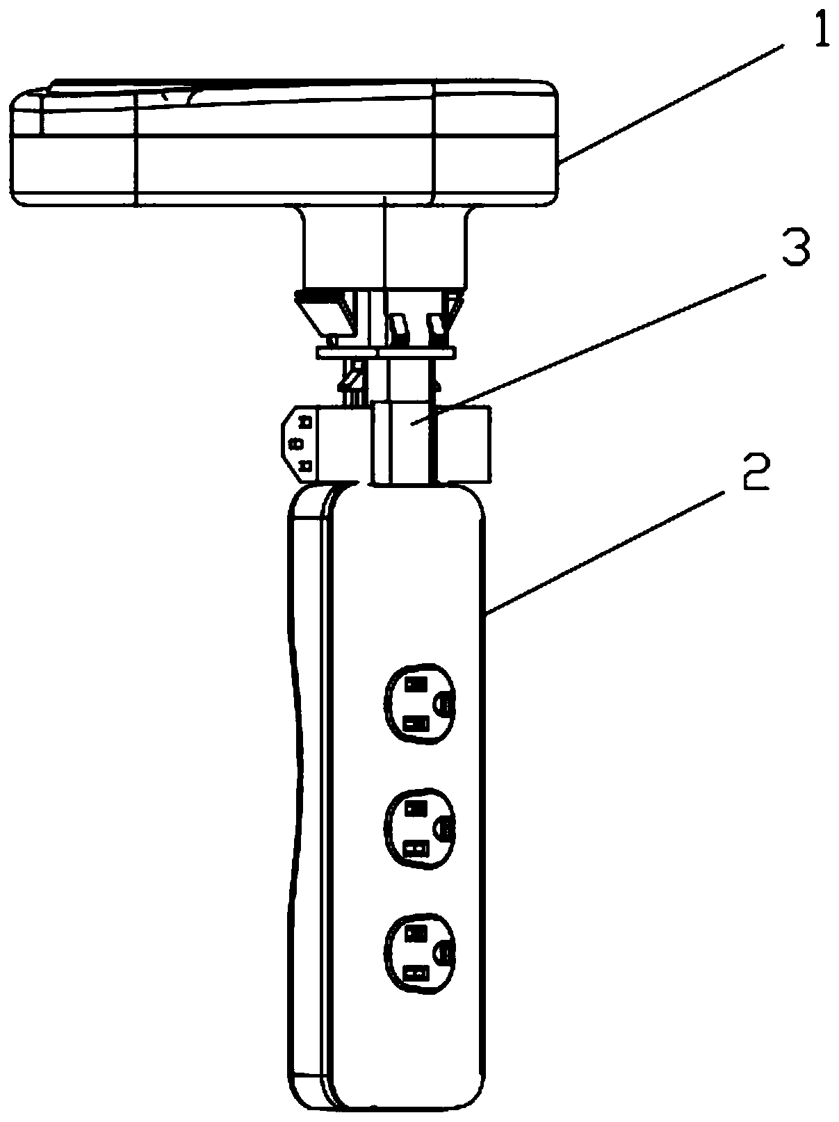 A socket structure for a desk