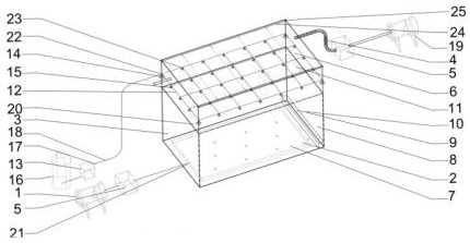 Test system for simulating all-weather influence of vegetation on water, gas, heat and force coupling migration of unsaturated soil covering layer or side slope