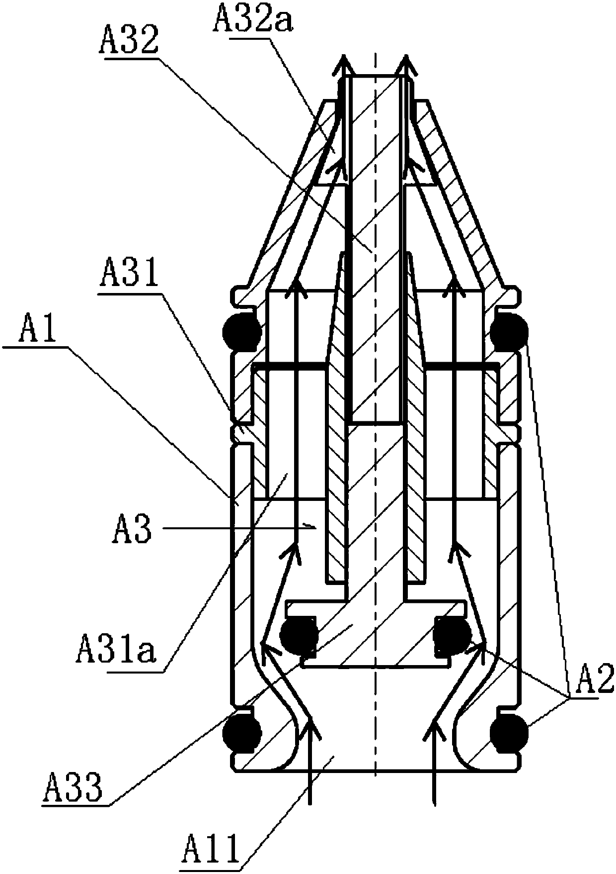 Anti-blocking jet pump for recycling reclaimed water resource and anti-blocking method thereof