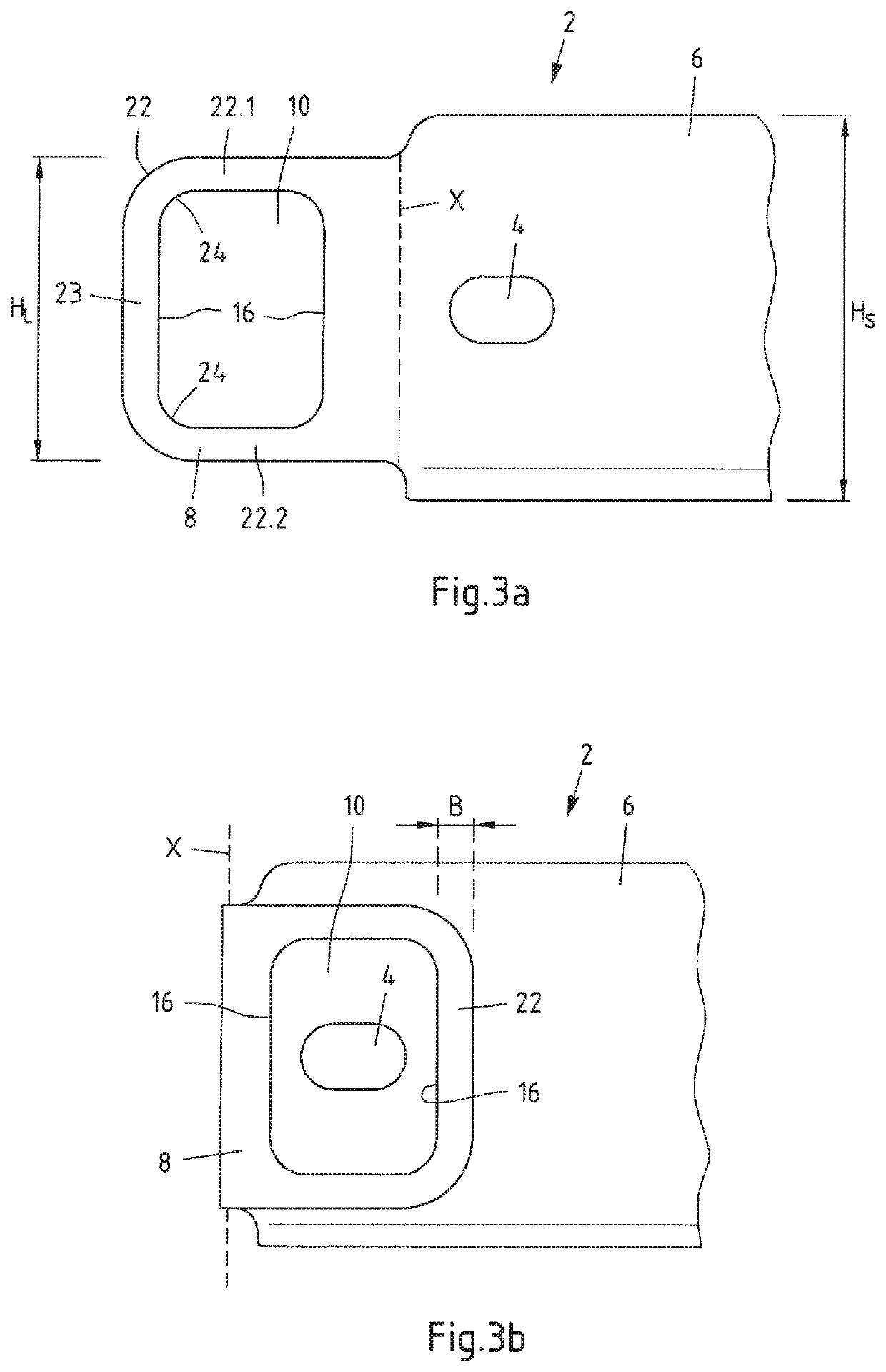 Chassis suspension component with eccentric disc stop and method for producing a chassis suspension component