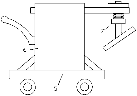 Special tamping device for slope surface