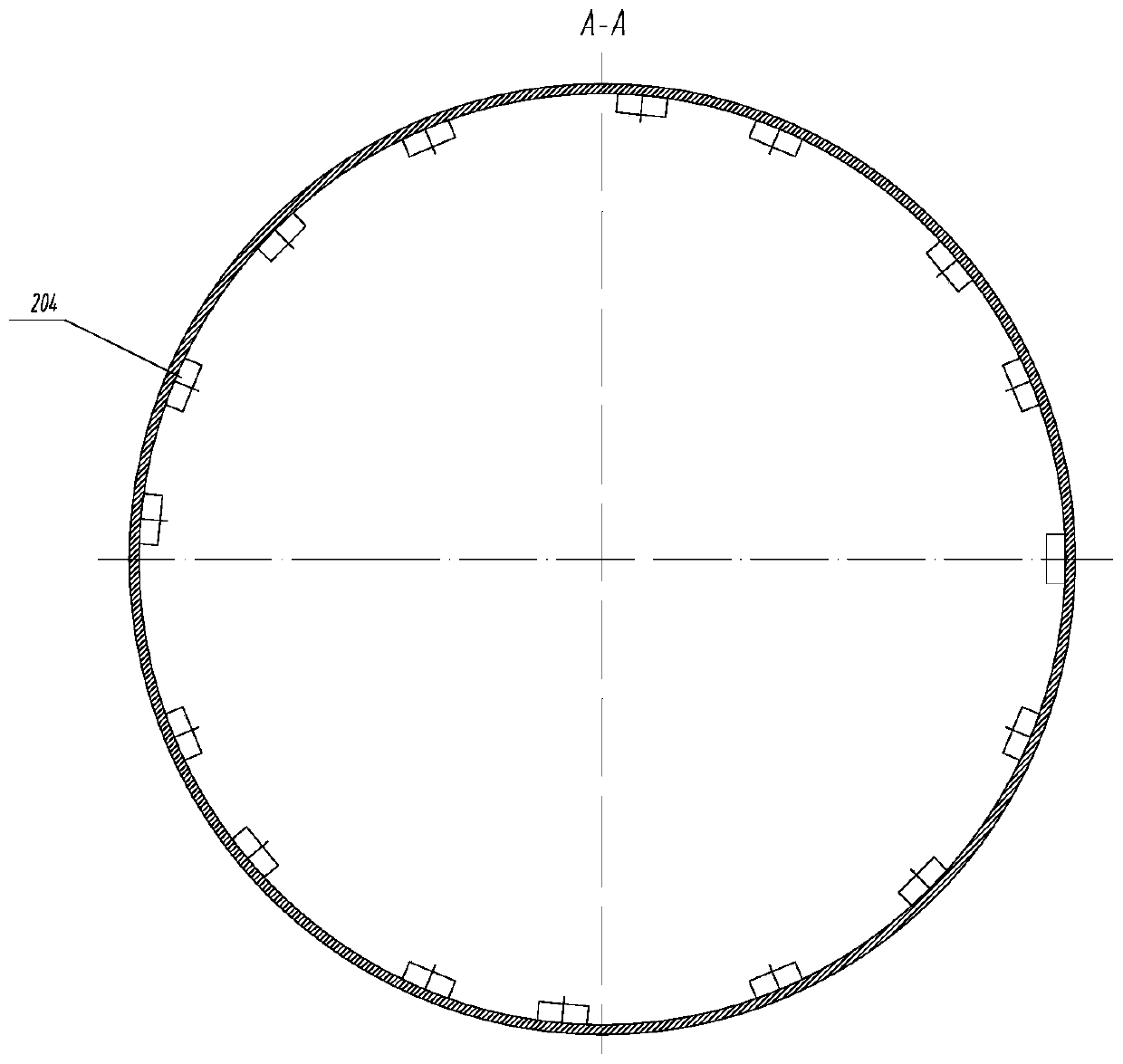 A metal reactor internals suitable for spherical fuel and high temperature coolant