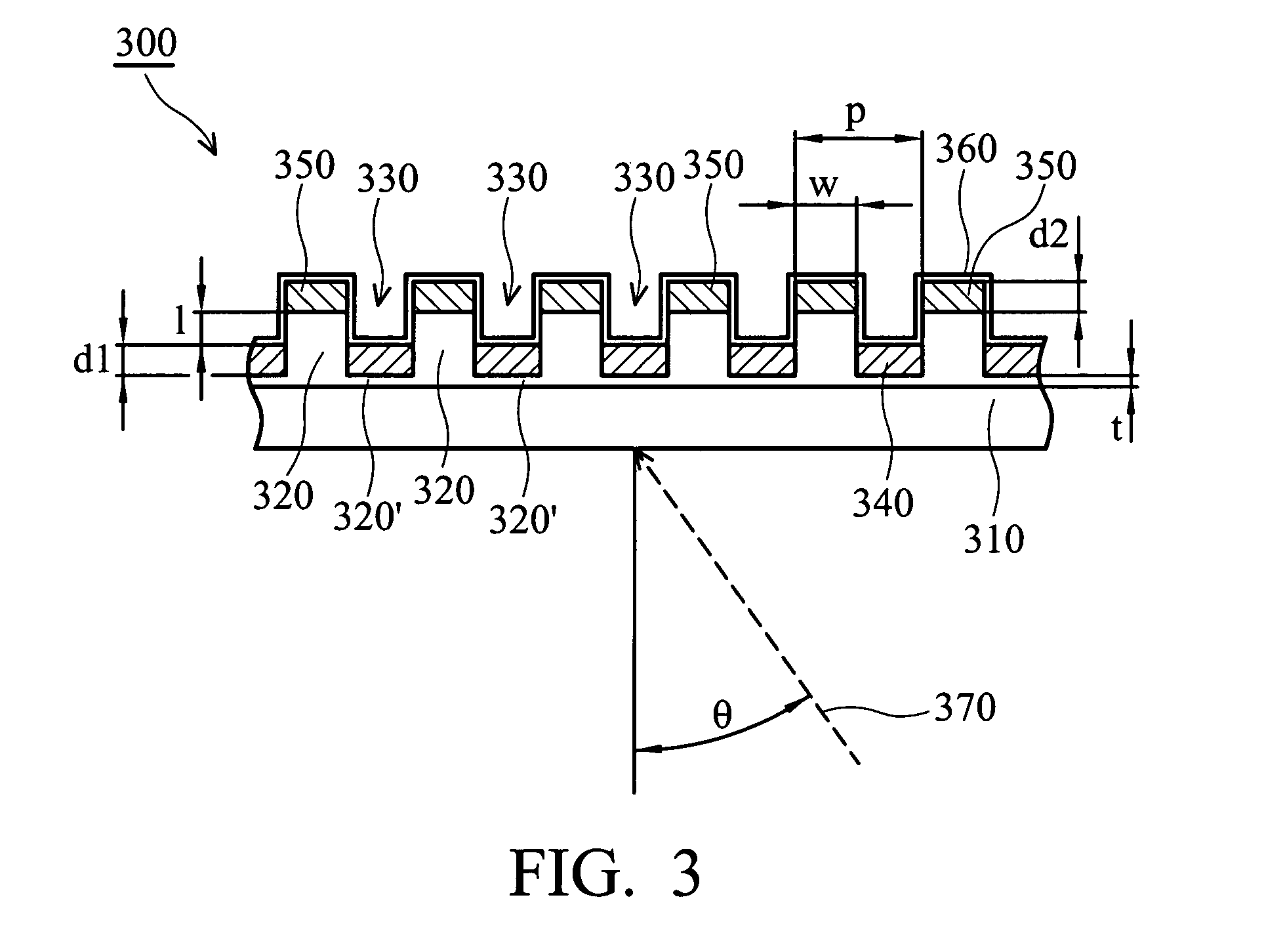 Wire grid polarizer with double metal layers