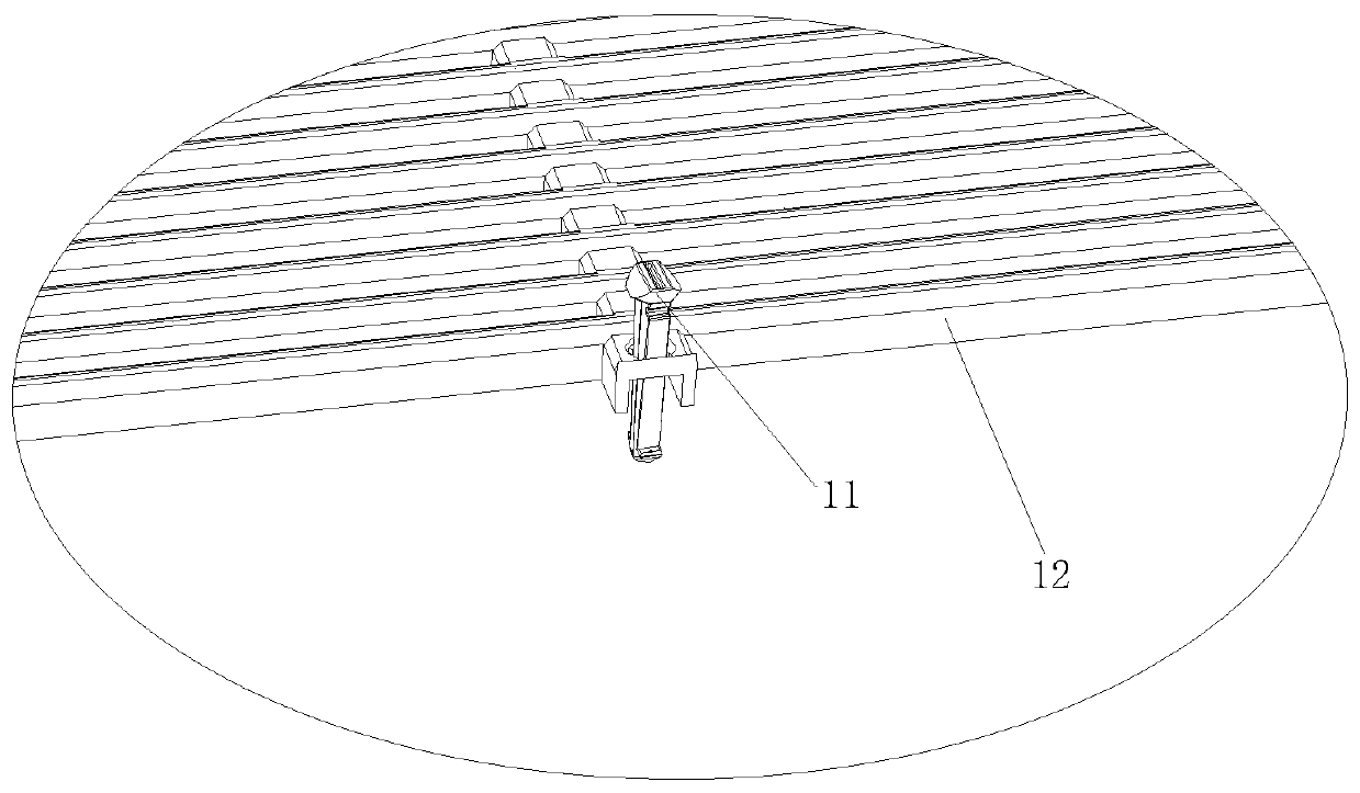 Grid structure, panel assembly and air conditioner