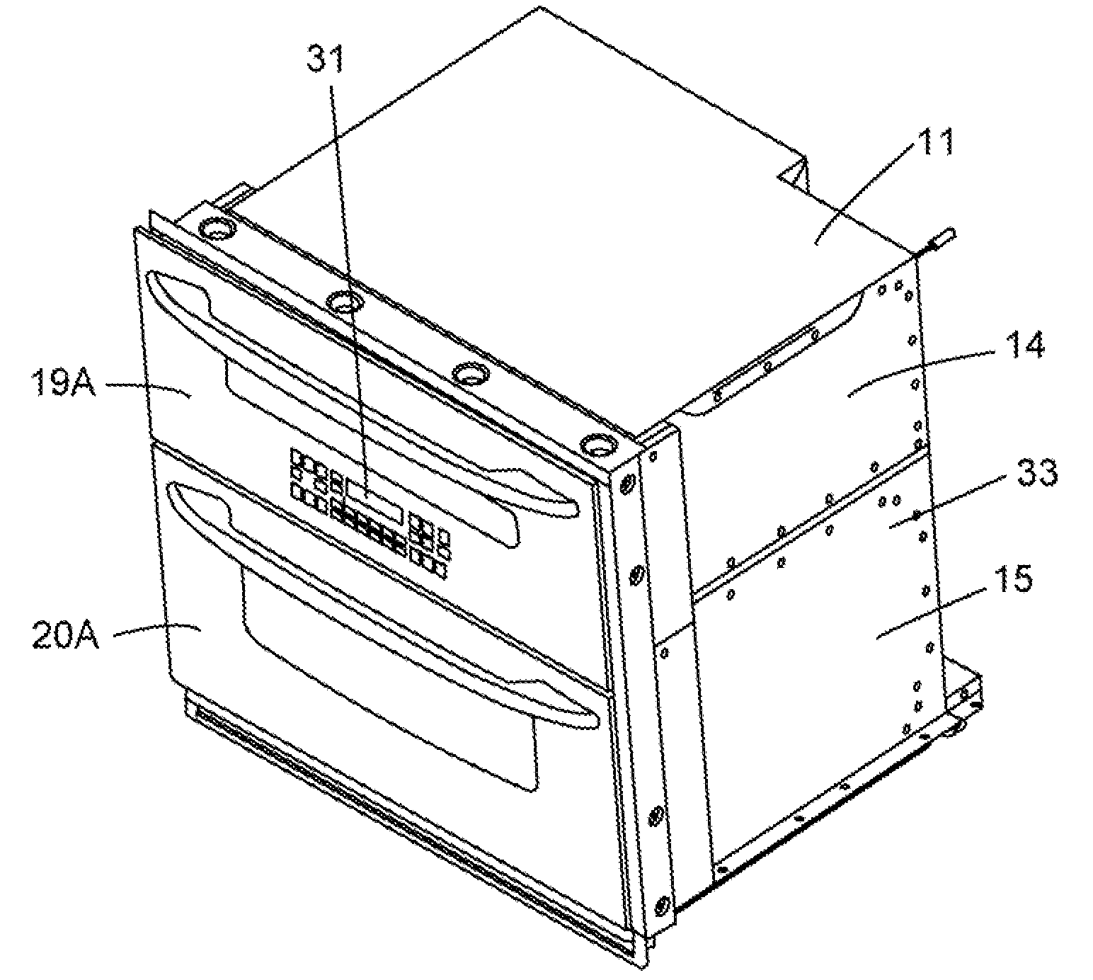 Appliance with a vacuum-based reverse airflow cooling system