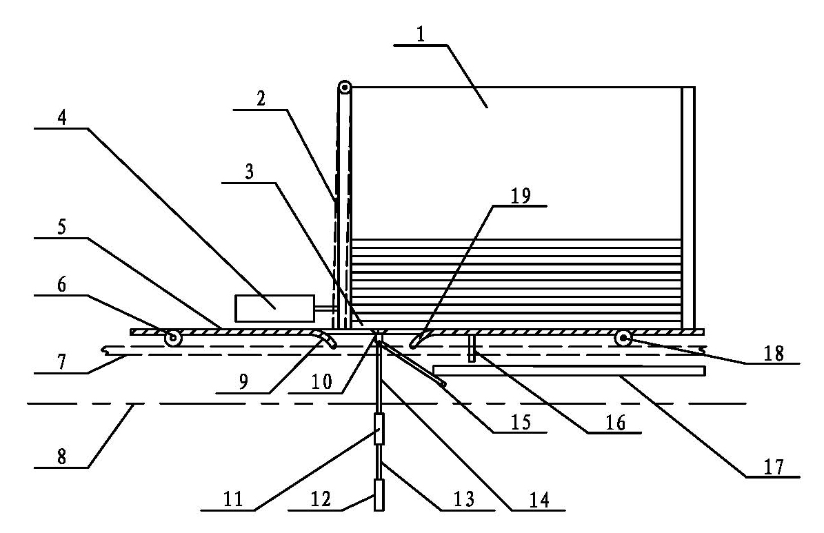 Method and device for separately taking out carton for packaging ceramic tiles