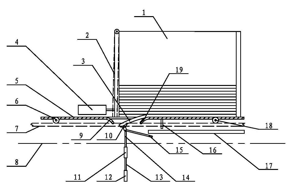 Method and device for separately taking out carton for packaging ceramic tiles