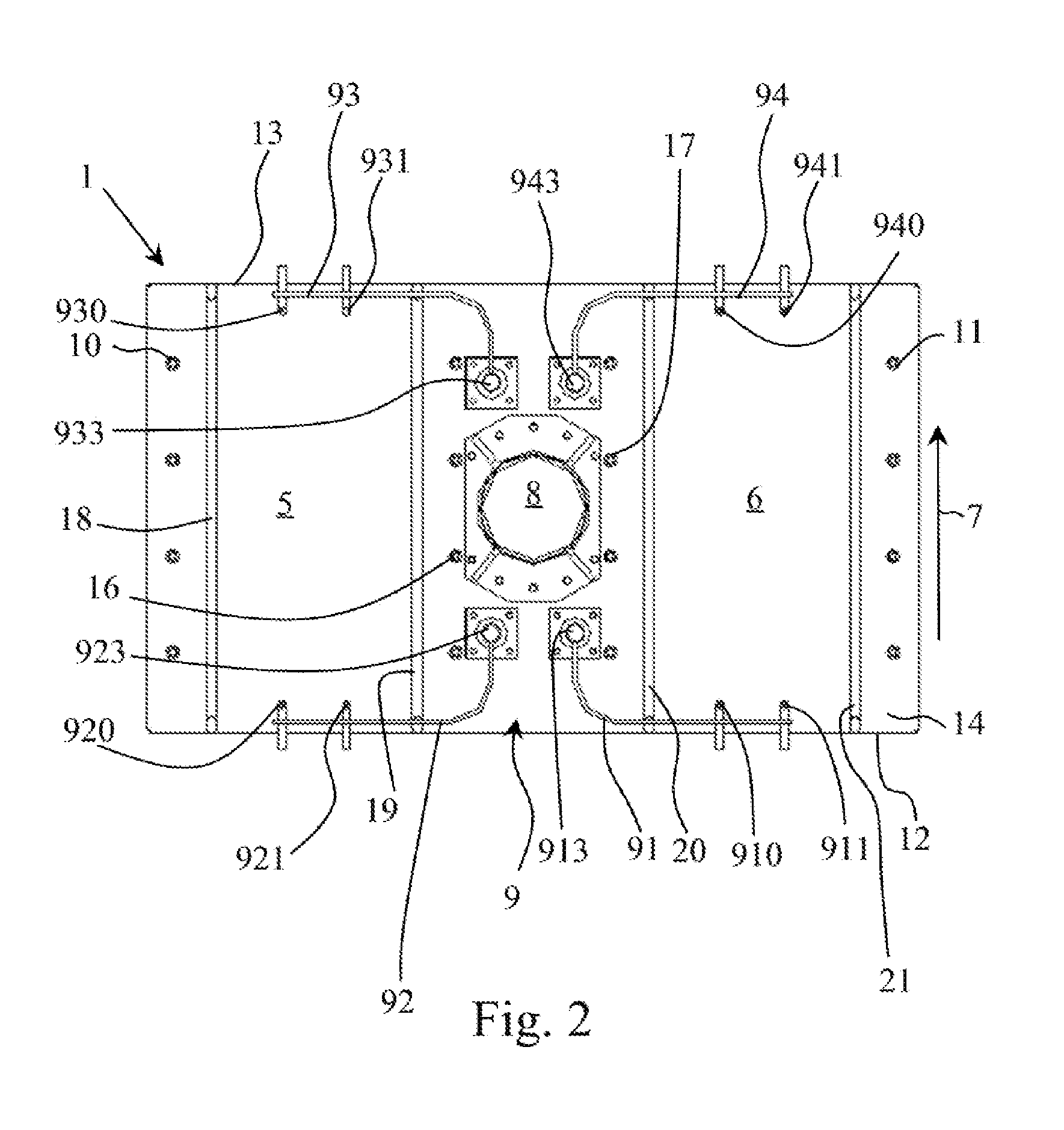 Container drying device