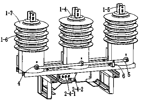 Outdoor totally-enclosed composite insulation three-phase combined mutual inductor