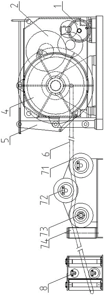 Marine constant-tension winch