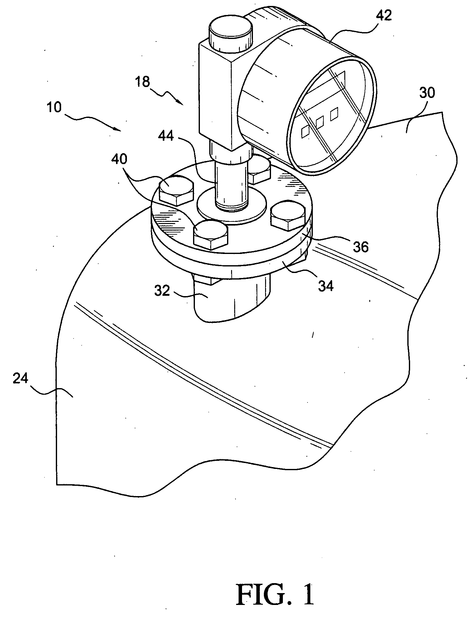 Electronic level gage assembly