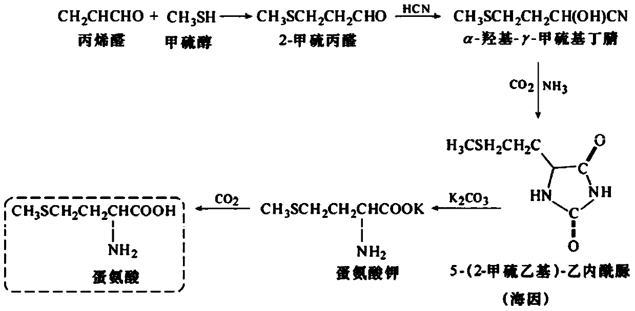 Method and special equipment for preparing methionine employing ion-exchange acidification methionine salt