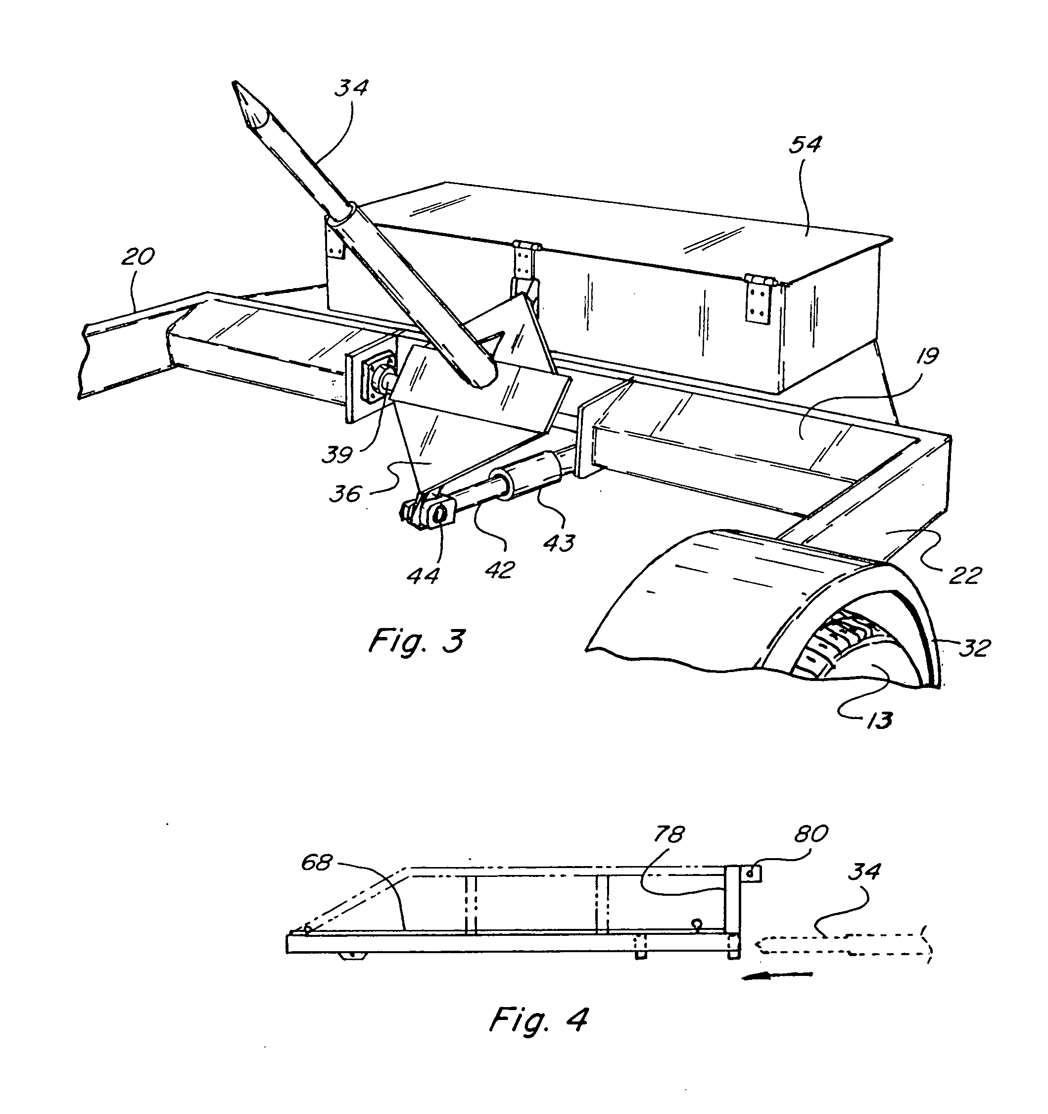 Convertible hay bale and flat bed trailer