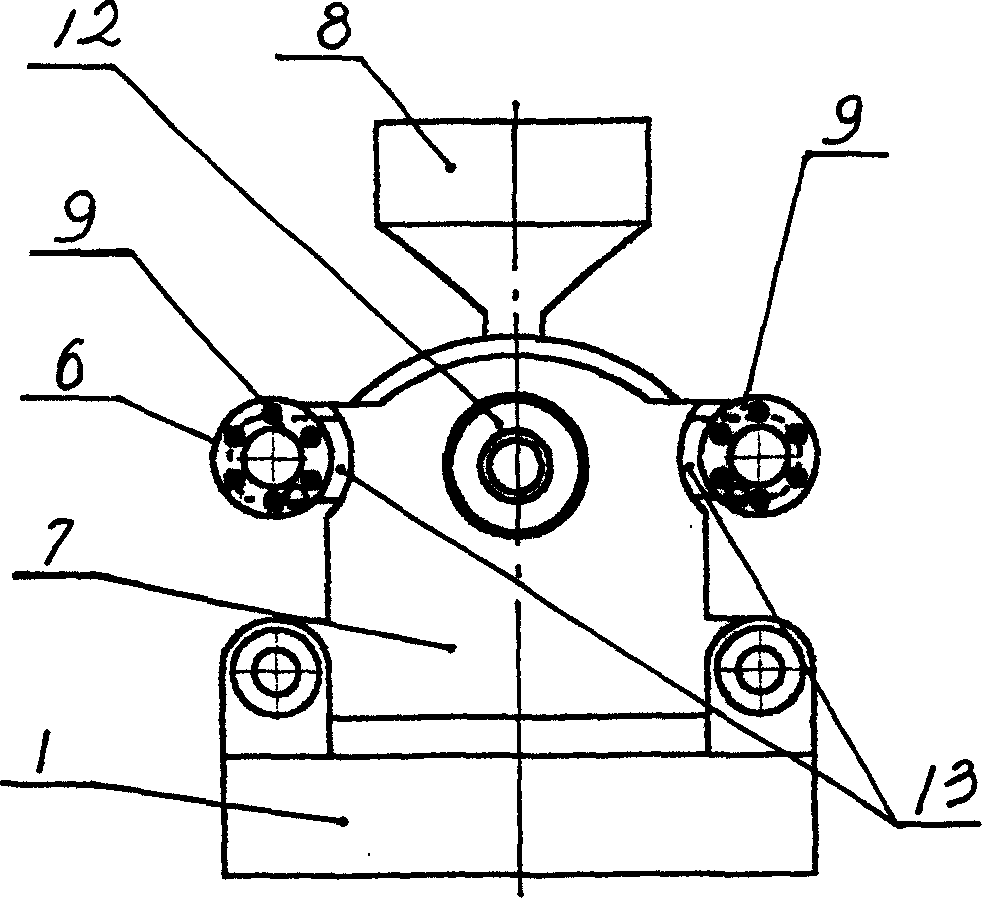 Remodeled integral stand and injection cylinder of injection moulding machine