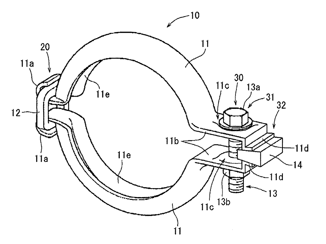 Clamp coupling and method of fastening the same