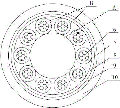 Coaxial data composite cable