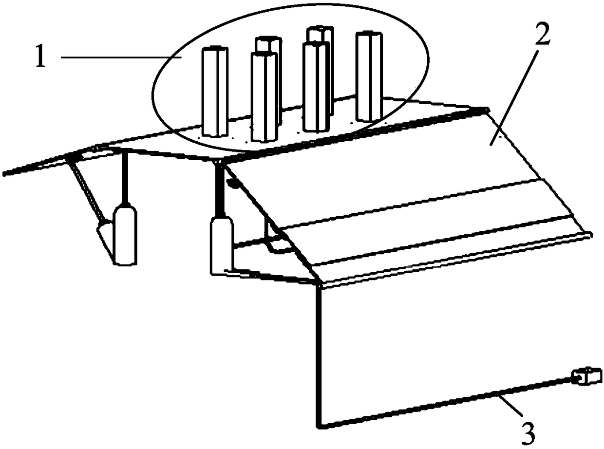 Wind tunnel test device for simulating influence of wind on structure in mountain area