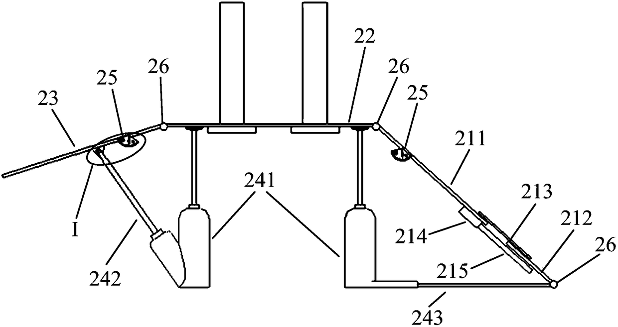 Wind tunnel test device for simulating influence of wind on structure in mountain area