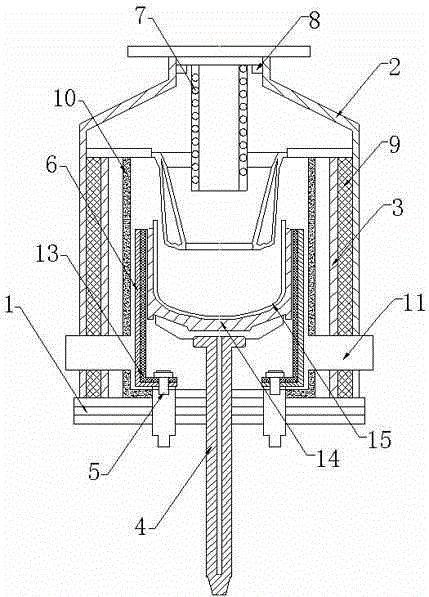 Crystalline silicon growth device