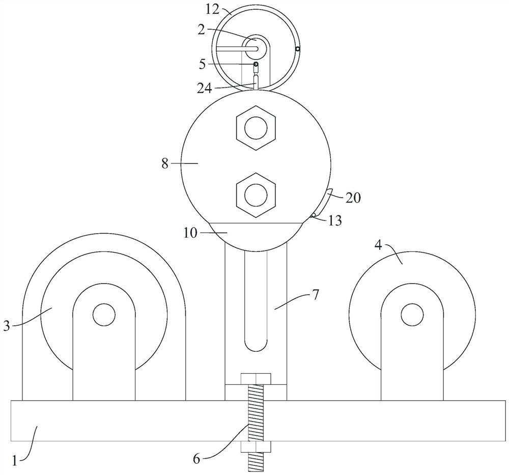 An overhead water cooling device for steel plate production conveyor belt