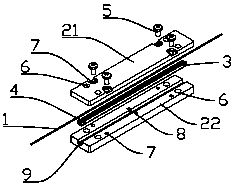 Heat dissipation device for double-clad fiber grating of high-power fiber laser