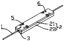 Heat dissipation device for double-clad fiber grating of high-power fiber laser