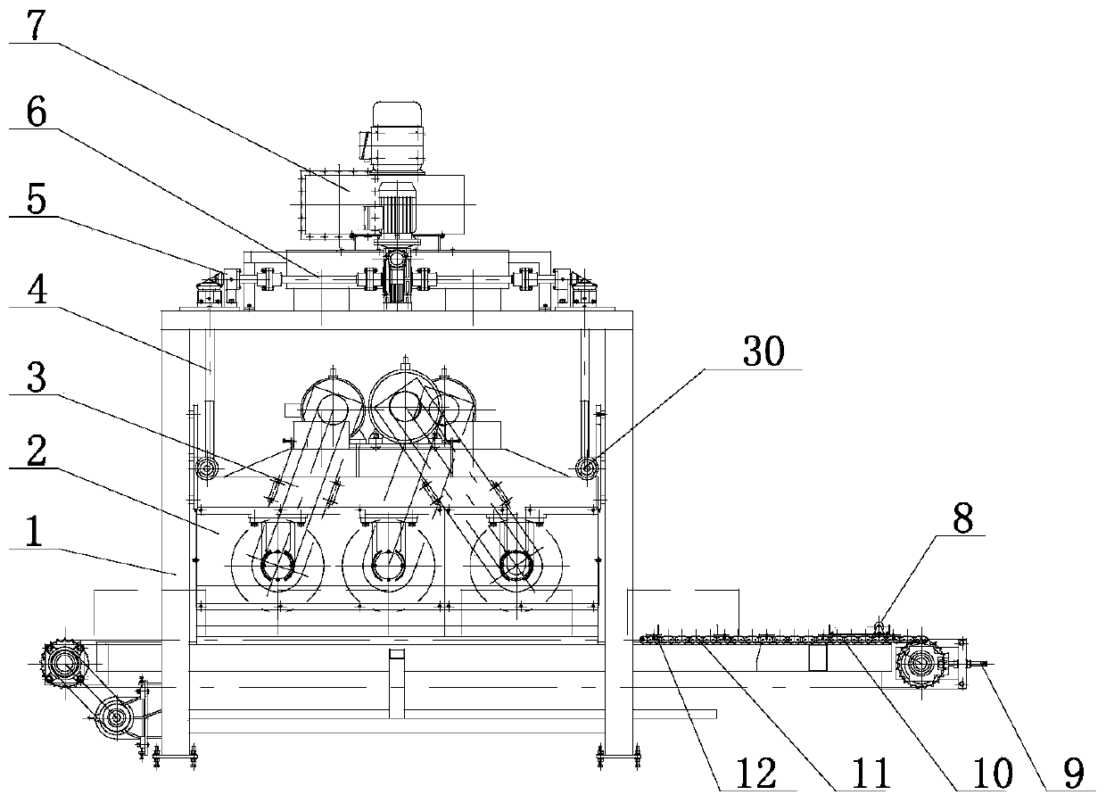 Grooving machine for concrete blocks