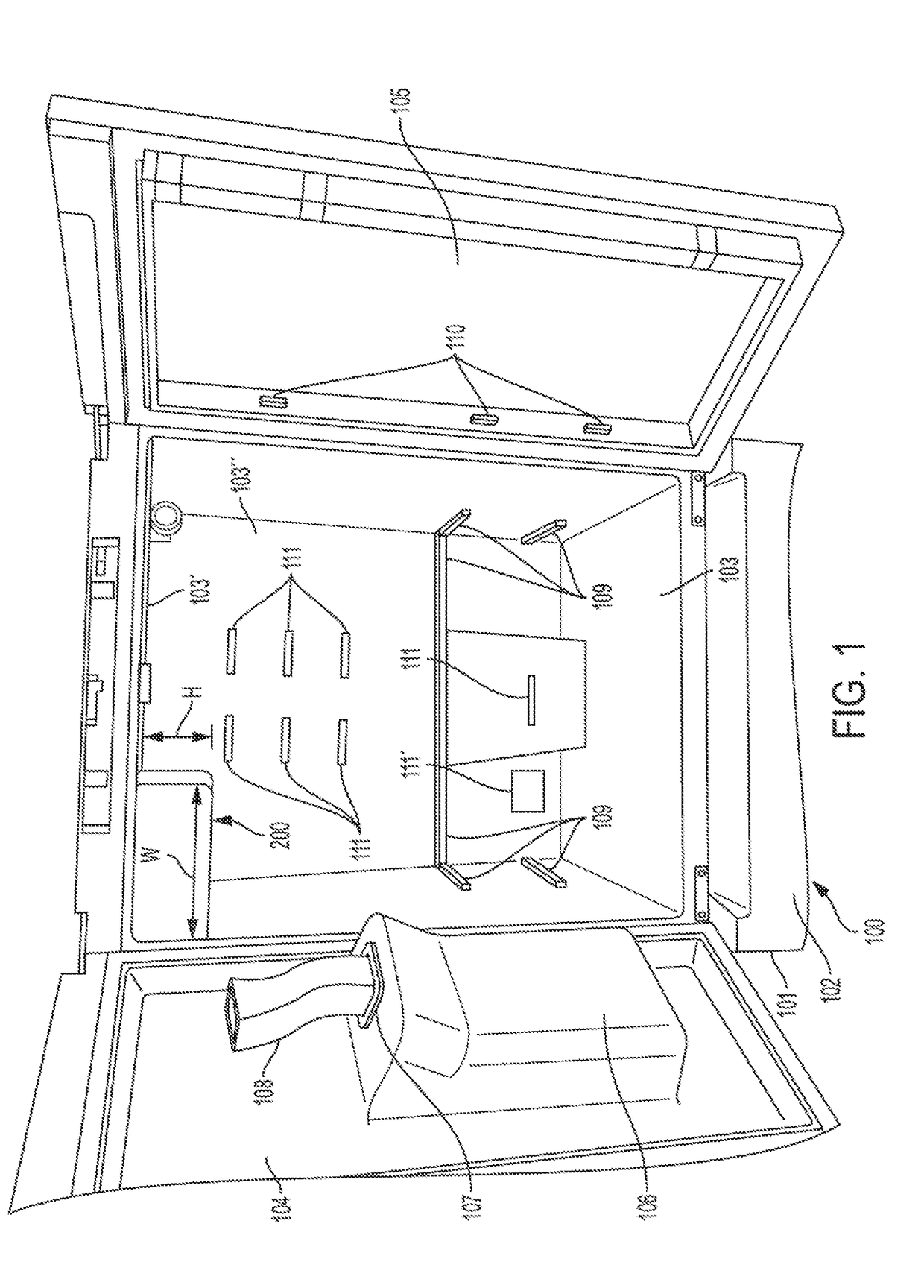 Compact ice making system for slimline ice compartment