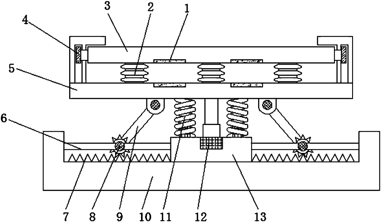 Efficient damping device for mechanical equipment