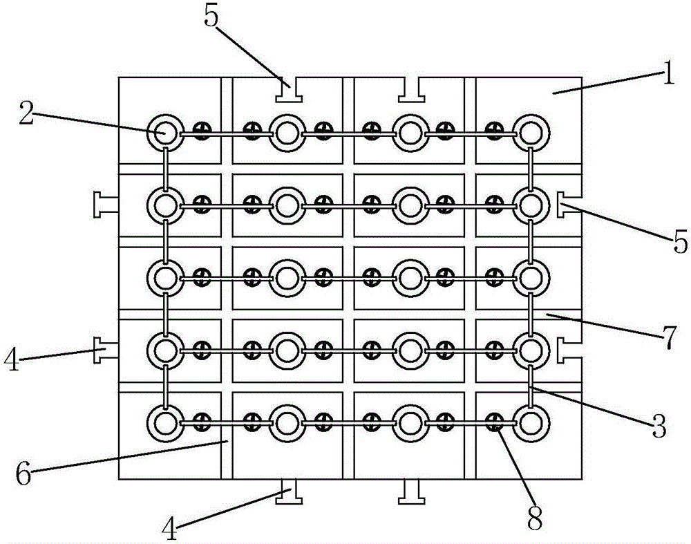 Drain board used for reclaimed coastal region treatment and construction method