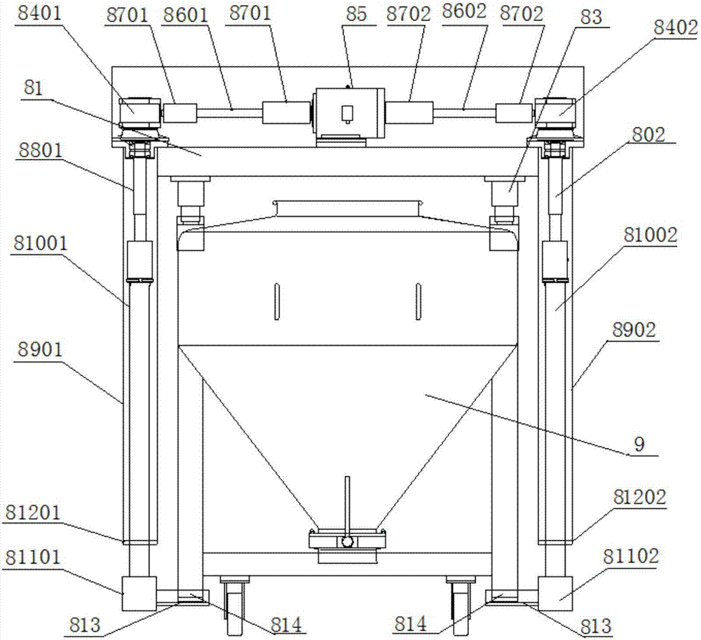 Double-spiral conical mixer