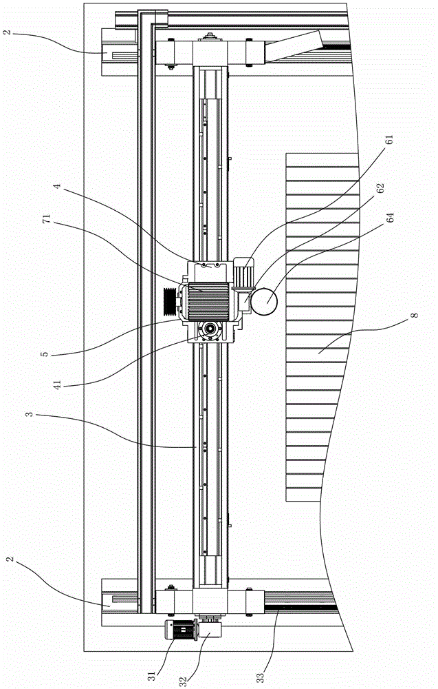 A bridge-type stone cutter with grinding and polishing functions