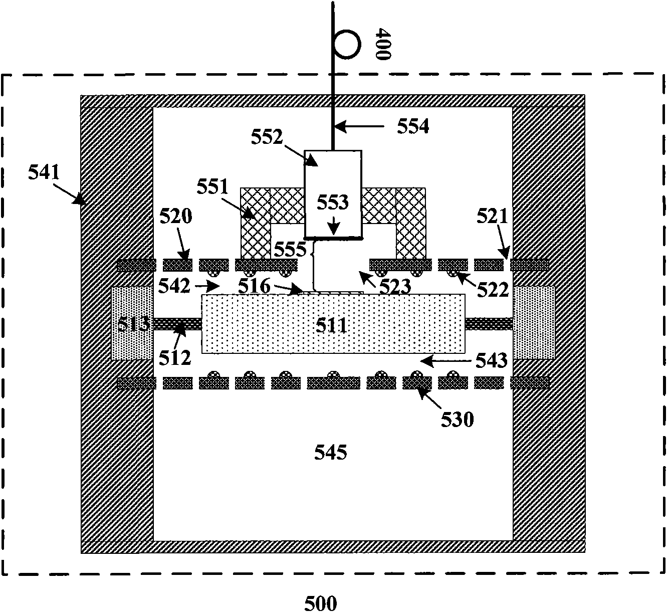 Optical fiber acceleration transducer probe and acceleration transducer system