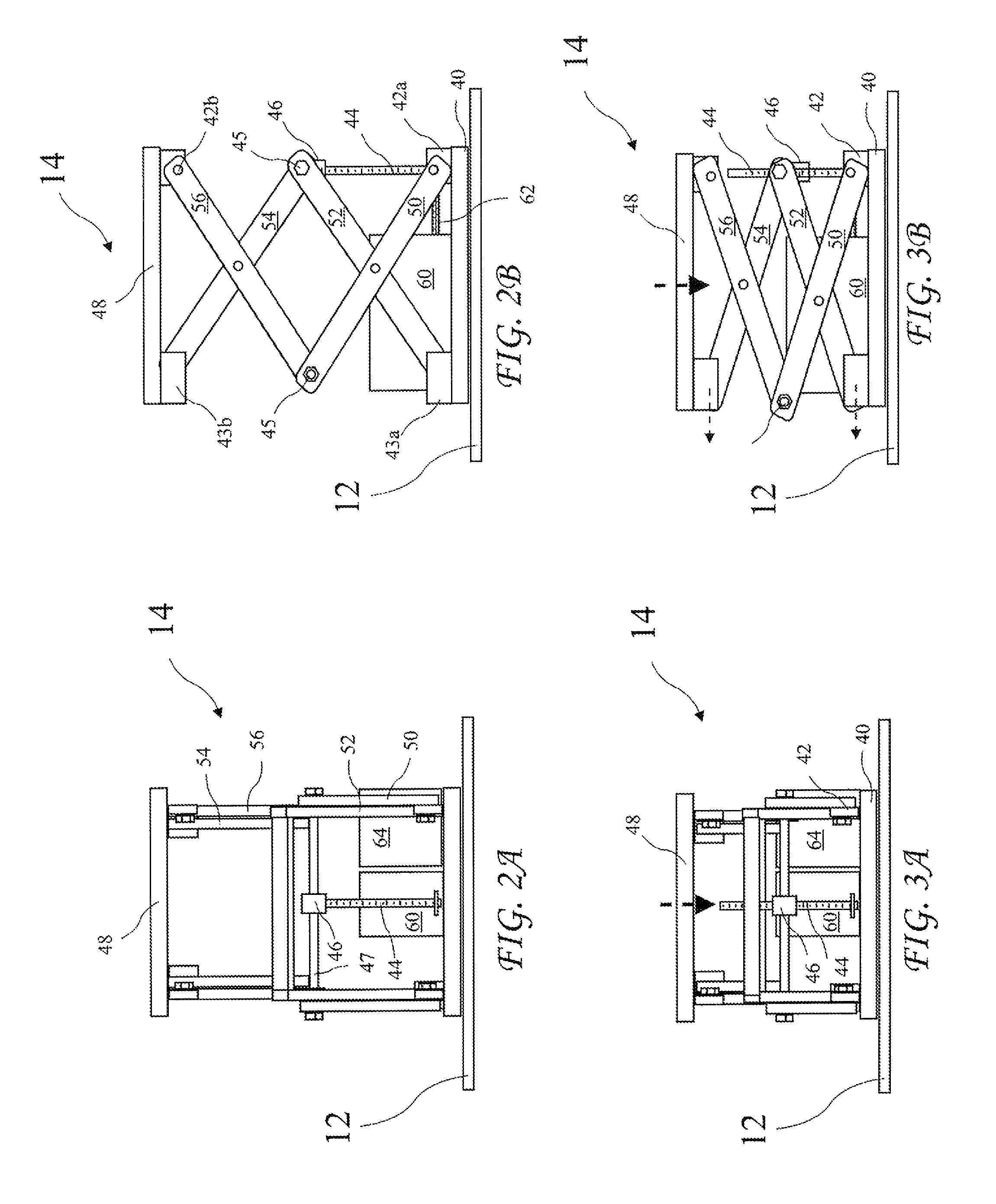 Elevating and rotating ultrasound patient stand