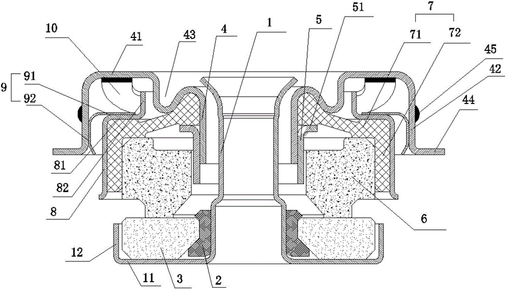 Noise reduction type water seal for automobile water pump