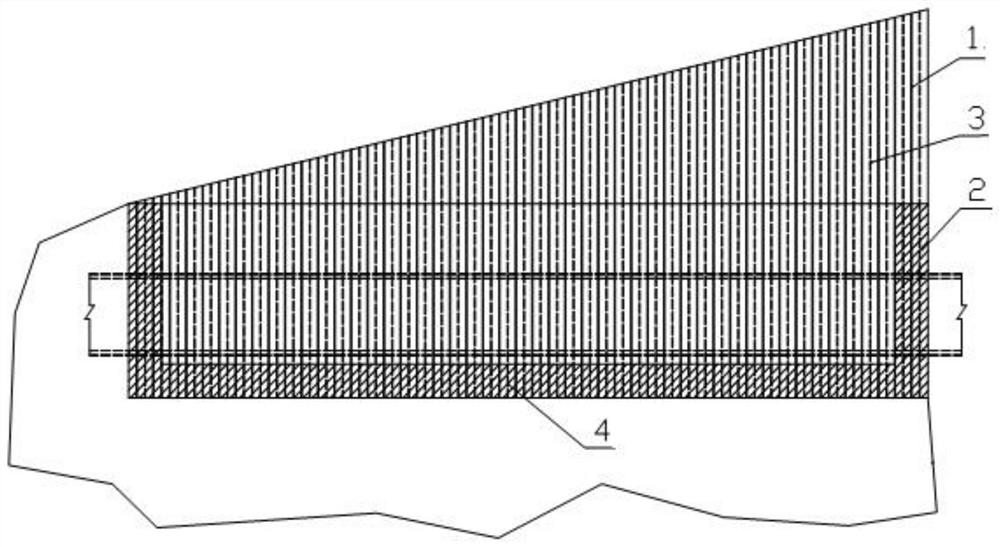 A construction method for medium-controlled grouting reinforcement range of large-porosity giant rock heap loose body