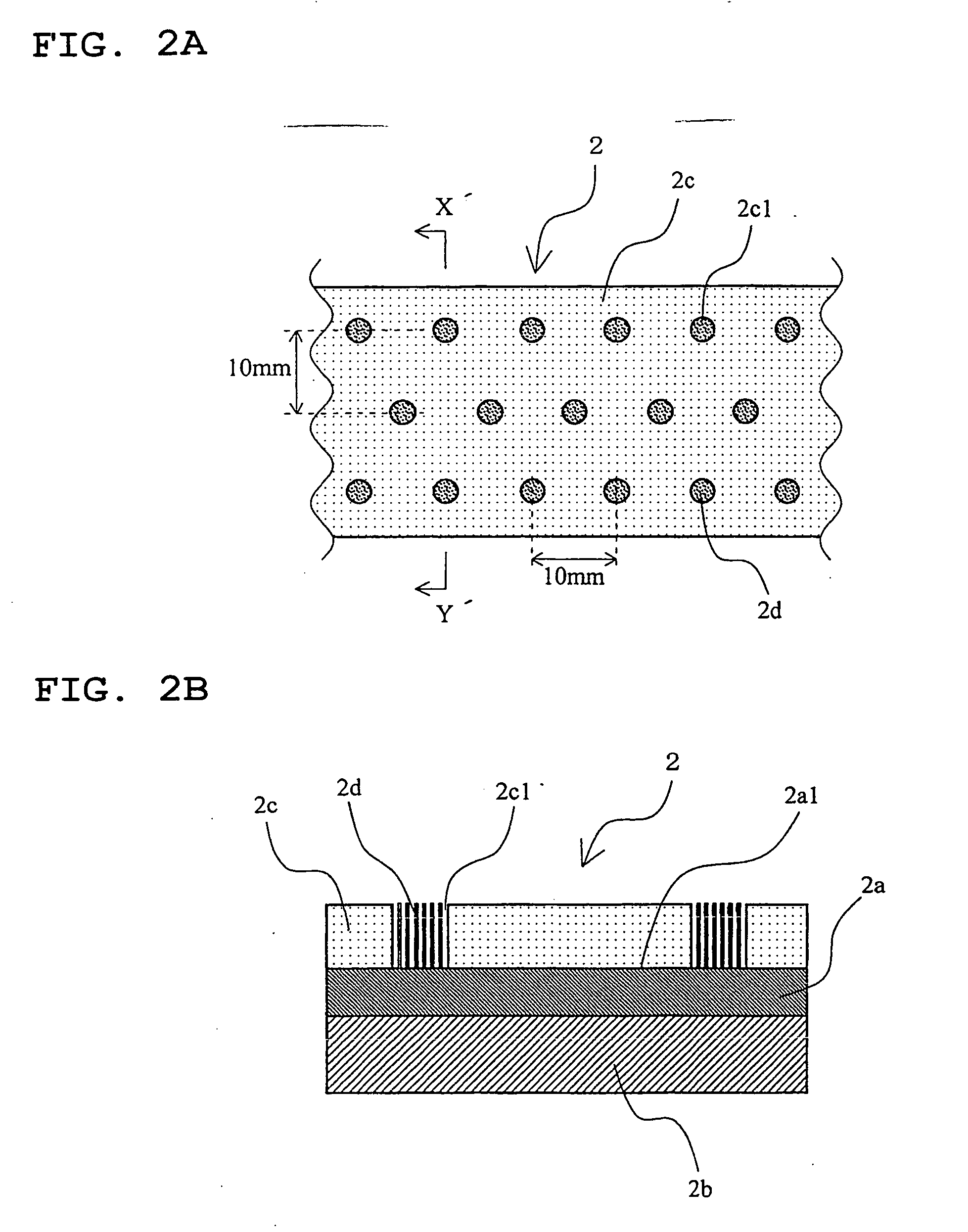 Structure having a characteristic of conducting or absorbing electromagnetic waves